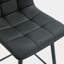 Ensemble de chaises de bar modernes en polyuréthane - deux pièces, confort stable. Pieds en métal à carreaux, convenant à un emplacement dans les bars, les salons, les bars et autres espaces. Plusieurs couleurs disponibles.-1292793401