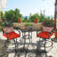 Jayc Outdoor 3 Pieces Bar Height Dining Set With Patio Swivel Chairs & Wooden Like Square Table