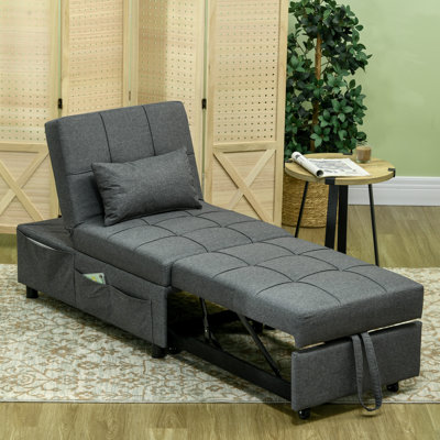 Marmion Single 65.5cm Upholstered Futon Chair