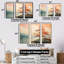 Expressionist Vibrance Of Raimbow Tree II - Tree Redwood Canvas Wall Art Set-107766877-107766890