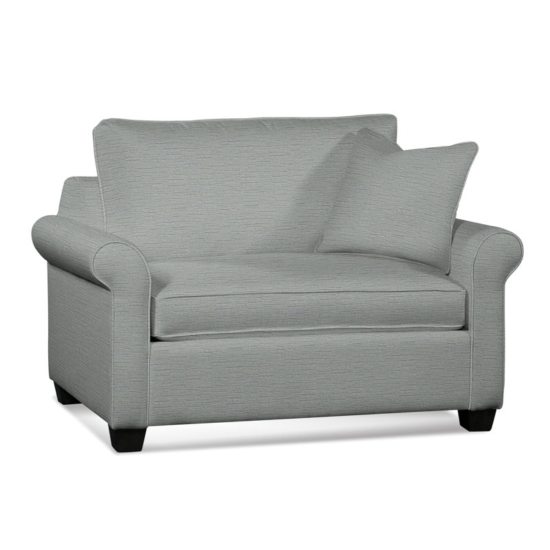 Park Lane Sleeper Sofa, Eggshell Crypton Performance; 0884-93, Air Dream Mattress, Black Finish