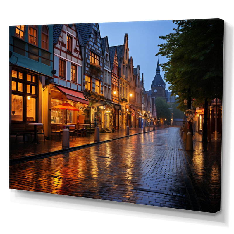 Marsenio Allemagne Dresde Baroque City II - reproduction, Toile tendue, H 30 po x l 40 po x P 1,5 po