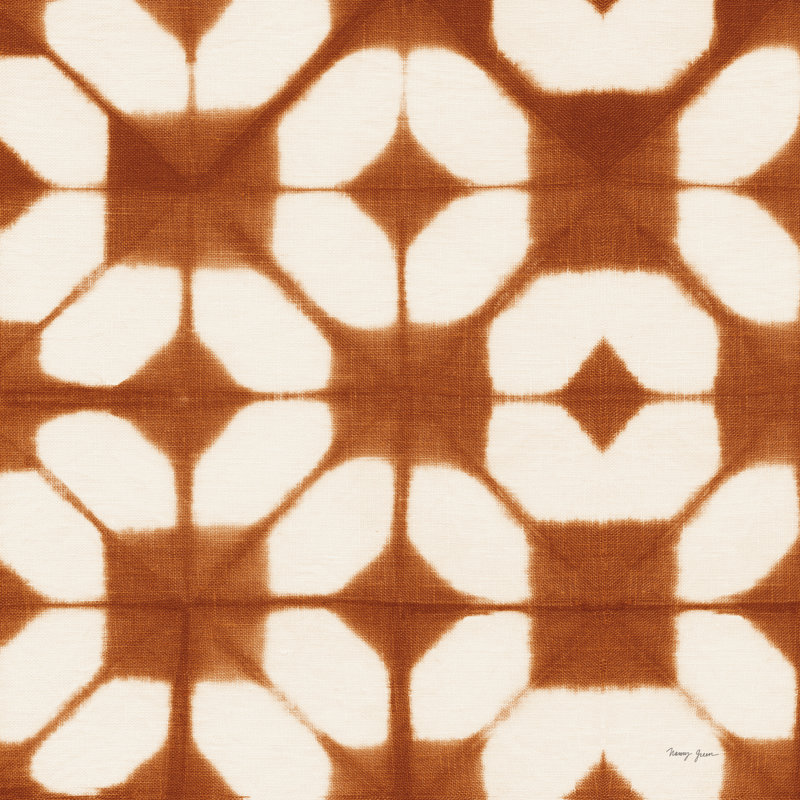 Shibori Square I by Nancy Green - Wrapped Canvas Painting, 76cm H x 76cm W x 3.8cm D