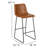 Liekele Upholstered Sled Base Bar Stool-2022301716-2022301717