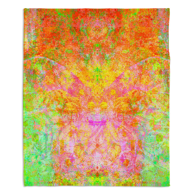 Hand Woven Throw Blanket, 51" x 60"