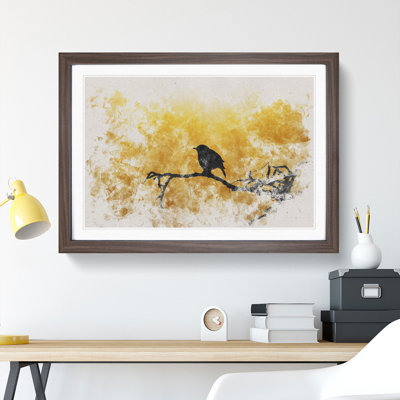 Bird at Sunset - Picture Frame Painting