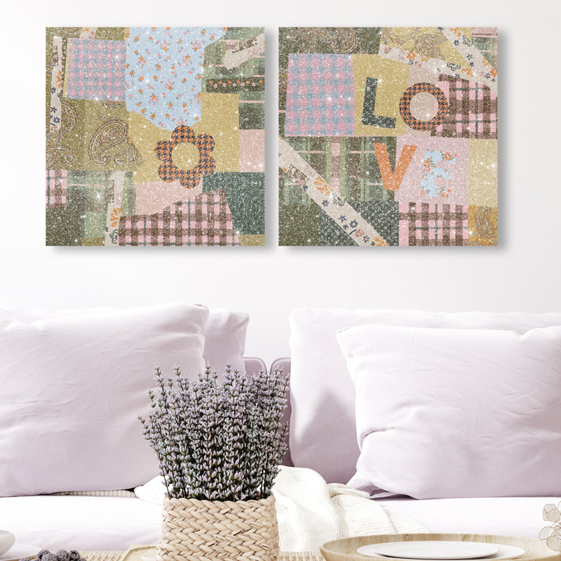 Retro Scarf Set Set by Oliver Gal, 24"H x 24"W, Gallery Wrapped