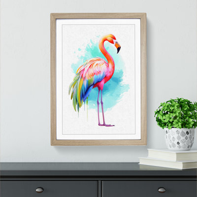 Flamingo Line No.4 Framed Print
