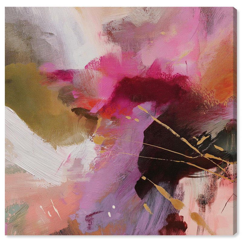 «Passionate Outburst II», reproduction d'art sur toile par Art Remedy, 40 x 40, H 40 po x l 40 po, Toile tendue avec châssis
