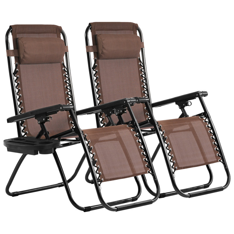 Chaise zéro gravité inclinable et pliable Libertad, Brown