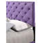 Lit transitionnel mauve pour chambre à coucher - H 48 po x l 58 po x P 77 po et durable, vibrant, facile à assembler, assorti à divers décors avec structure de support solide