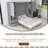 Queen Size Gray Murphy Bed Wall Bed With Closet-1513057928