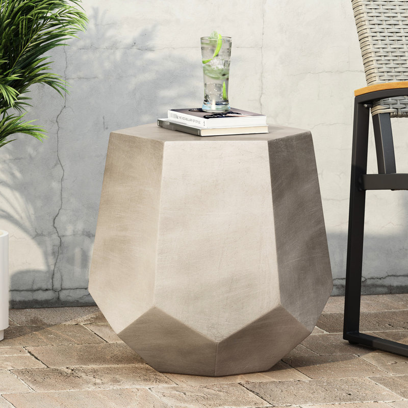 Table moderne en béton gris moderne