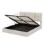 Grand lit plateforme tapissier en tissu avec mécanisme de rangement à levage hydraulique-522757696