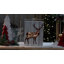 Plaque murale lumineuse 11,75 "Renne brun" Merry Christmas "