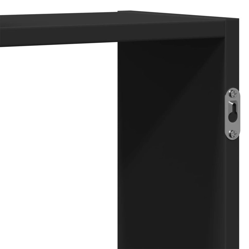 Roakes Floating Shelf, 42cm H x 129cm W x 18cm, Black