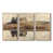 Toile naturelle avec cadre flottant