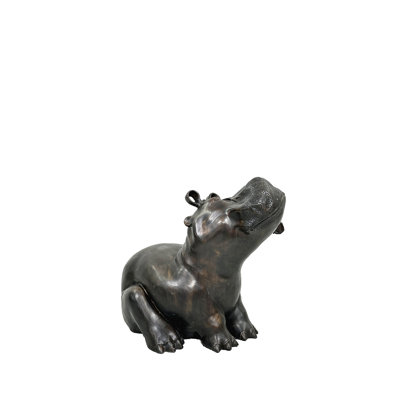 Bronze Hippo Fountain Sculpture