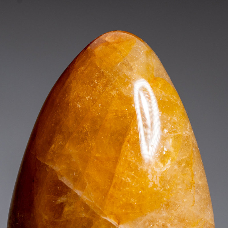 Genuine Polished Lemon Quartz Freeform from Madagascar (1.7 Lbs), 5.5" H x 3.5" W x 2" D
