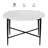 Loxie White Marble Top Round Coffee Table