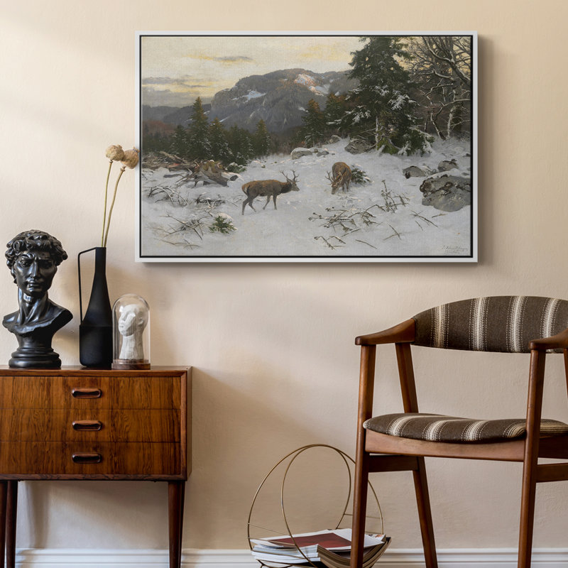 «Vintage Landscape - CLXII» sur toile, Blanc, H 25 po x l 37 po