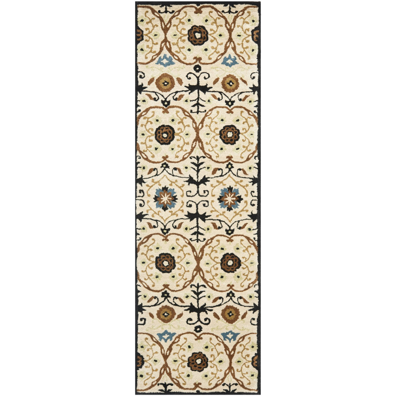 Steve Hand Tufted Wool Pile Geometric Rug, Runner 2'6" x 8'