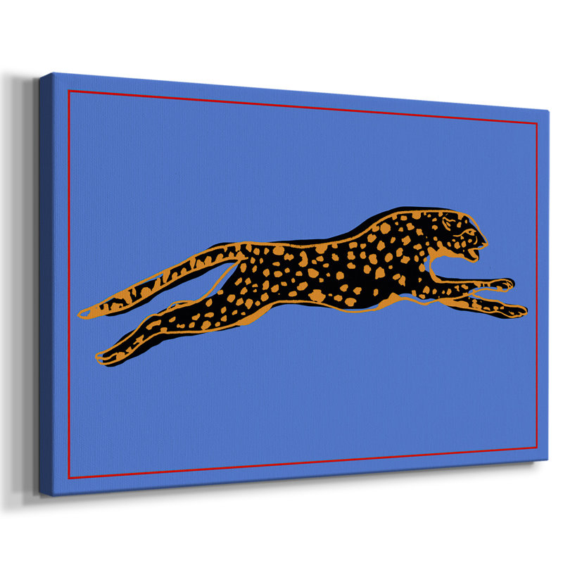 The Wild Leopard II-Gallery Wrapped Canvas, 32" H x 48" W