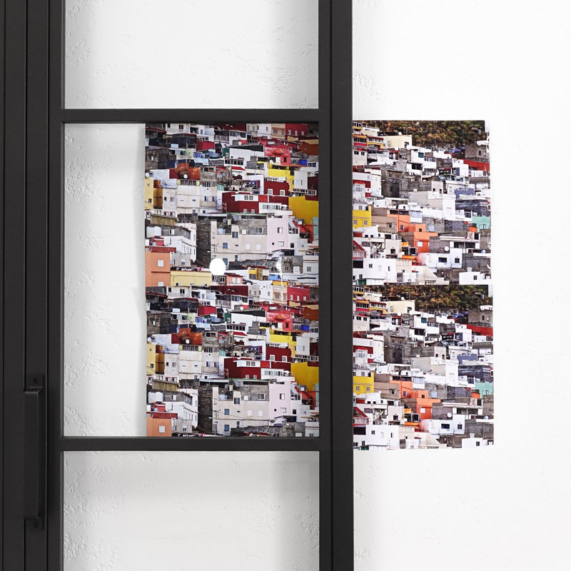Single Bi-Fold Door With Transparent Glass, Reversible, 1