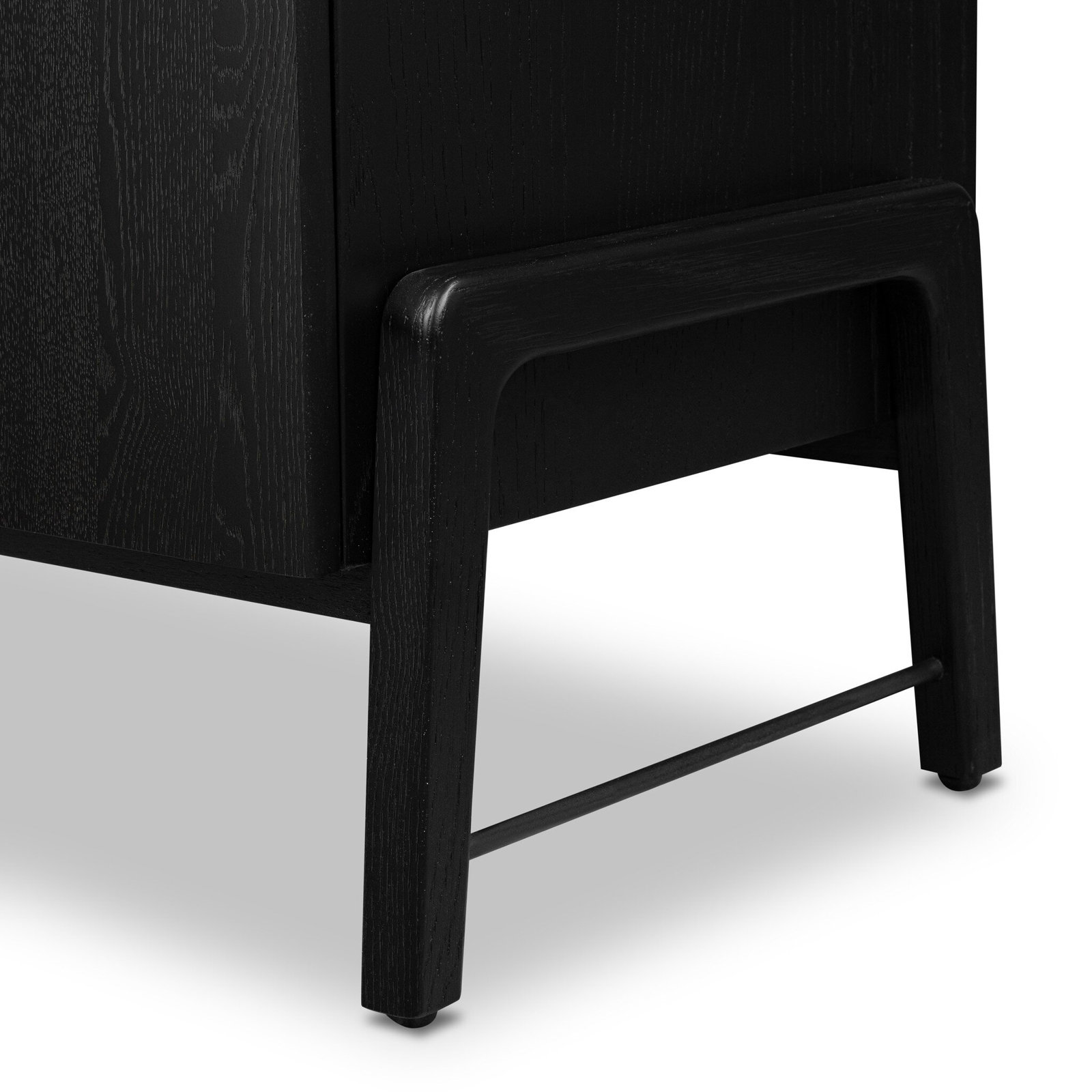 4-Drawer Cabinet, Ebony Oak Veneer