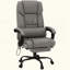 Chaise de bureau avec 6 points vibrants, chaise de bureau inclinable à haut dossier avec repose-pieds et télécommande, pour la maison et le bureau