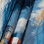 Tapisserie murale nautique rouge, blanche et bleue-133634975