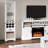 75'' Tall Storage Cabinet with Led Light & Wine Grid