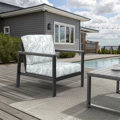 Chaise longue d'extérieur avec coussins Sunbrella® Townsend