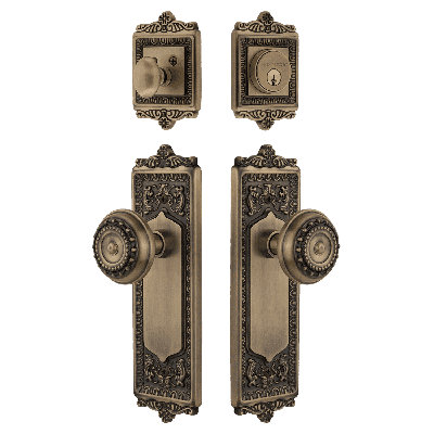 Nostalgic Warehouse Egg & Dart Entry Set with Meadows Knob