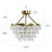 Deonta 5-Tier Dimmable Semi-Flush Crystal Chandelier-1583912171
