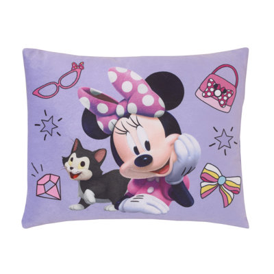 NoJo Disney Minnie Mouse I am Awesome Figaro Plush Decorative Toddler Pillow