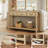 47.2" Console Table With 3 Rattan Drawers-1084763195