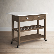 Steve Silver Baird 349024120 Cottage 2-Shelf Kitchen Cart with