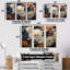Mums In Stormy Grey Tones - Ensemble de décoration murale Mums-107758905-107758906