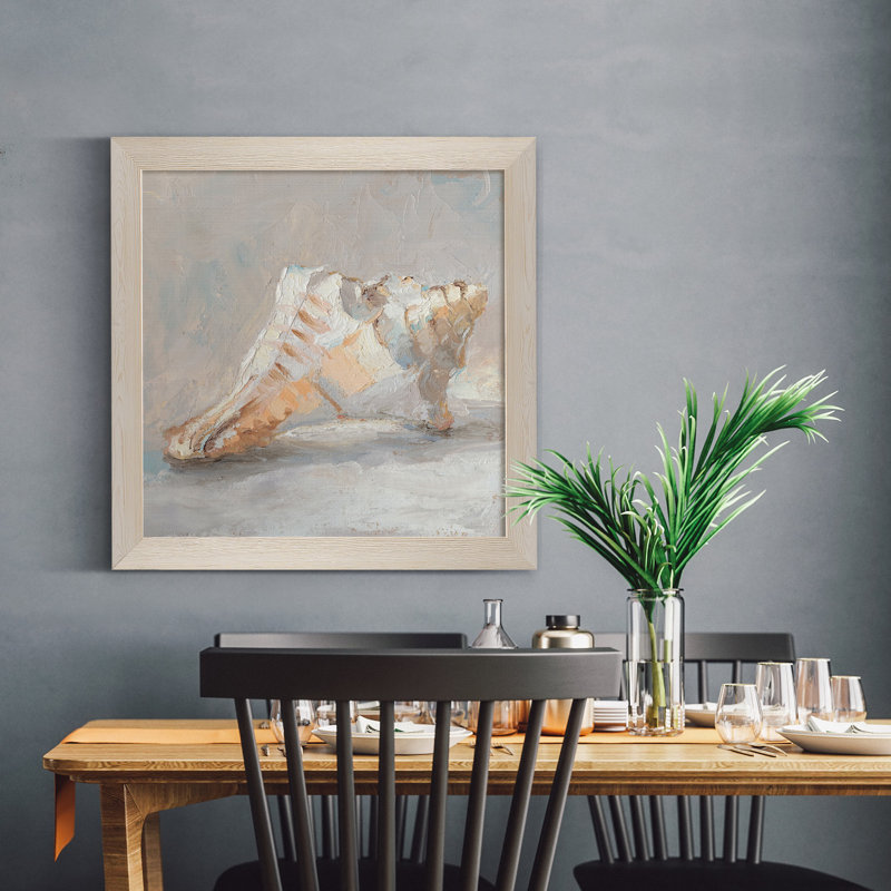 Impression de peinture encadrée sur papier impressionnist, Cadre blanc, H 31,5 po x l 31,5 po x P 1,5 po