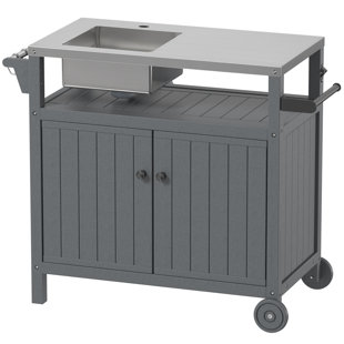 Station de cuisson pour l'extérieur modulaire autoportante en acier inoxydable avec armoire HEPE 42 "304