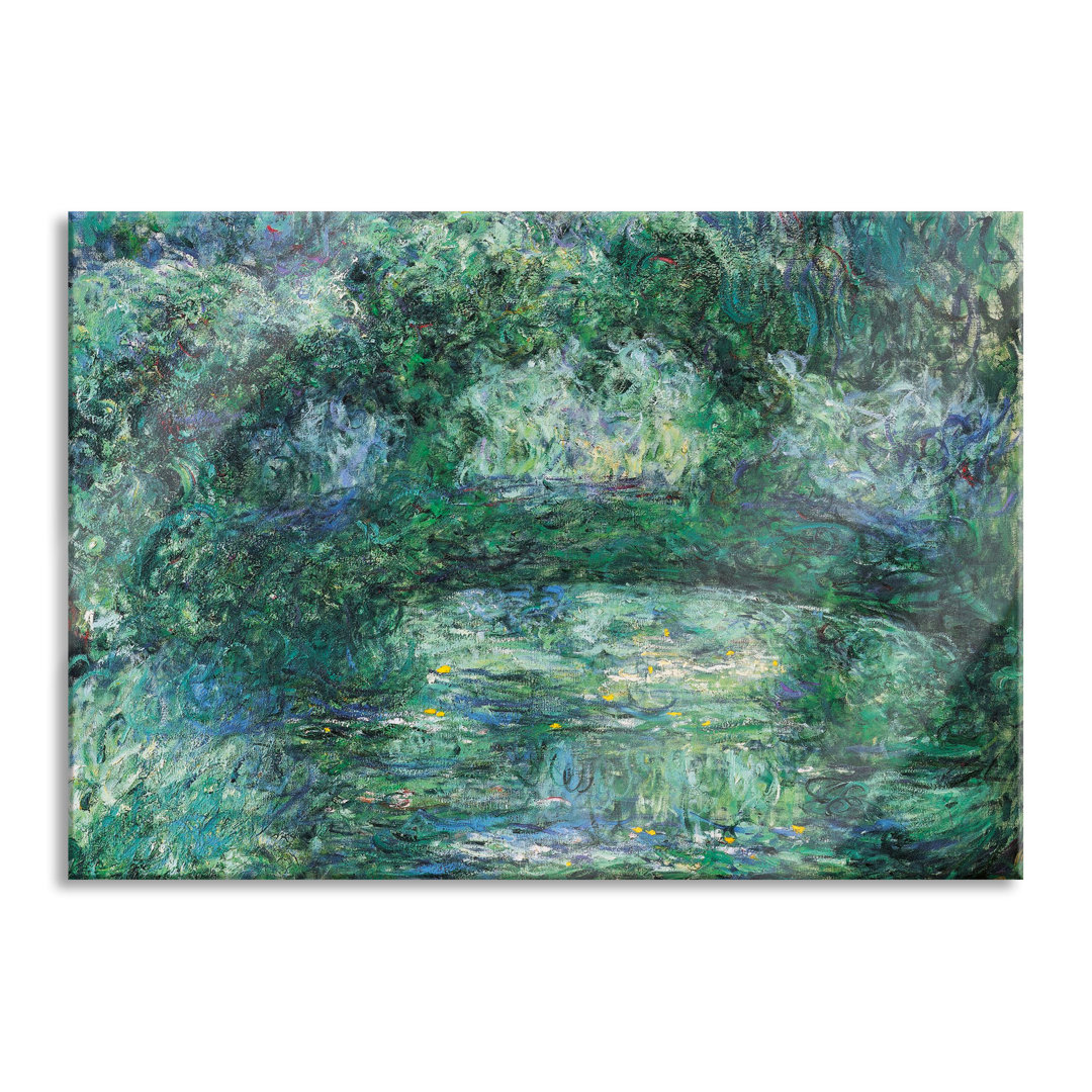 Glasbild | Wandbild Auf Echtglas | Claude Monet - Seerosen V | Inkl. Aufhängung Und Abstandshalter