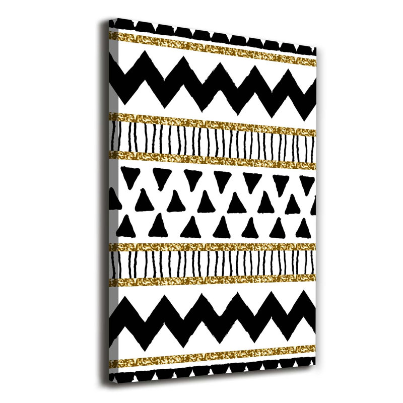 Ethnic Background - Wrapped Canvas Print