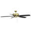 Ventilateur de plafond standard à 5 pales de 68 po avec chaînette Wyman-701883533
