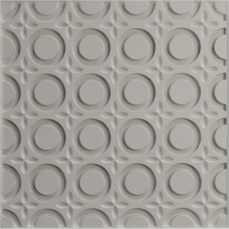 Panneau mural décoratif 3D EnduraWall abstrait l 19 5/8 po x H 19 5/8 po, brun mystique métallique texturé (couvre 2,67 pieds carrés)