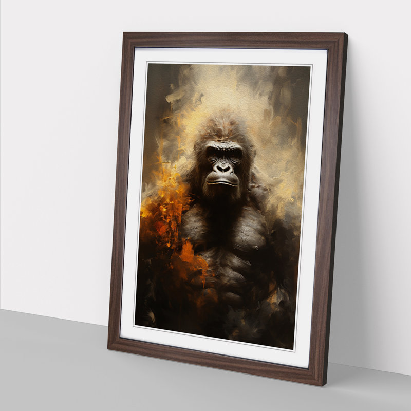 Gorilla Conceptual - Framed Print