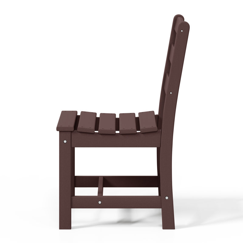 Chaise d'appoint de patio, Marron foncé