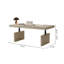 Bureau debout 55,25 po Modern White-1247941055