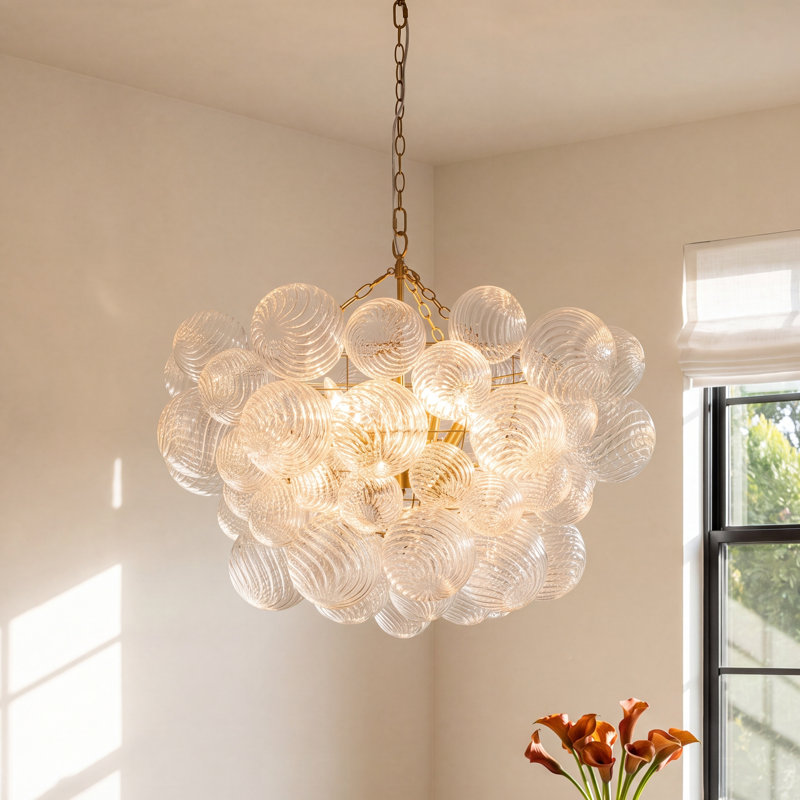 Hattie 8 - Light Unique/Statement Tiered Chandelier, Brass