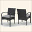 Chaise de salle à manger en osier KD PE [ensemble de 2 pièces]-685370015-685370014